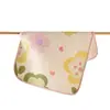 Sábana de Cama de Bebé de Dibujos Animados, Protector de Pañal de Bebé 100% Algodón, Impermeable y Transpirable, Tamaño Grande para Noche, Lavable a Máquina, Protector para el Cuidado Menstrual