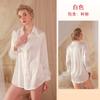 Feiyun namorado sexy estilo camisa pijamas mulheres puro desejo gelo seda casa vestir camisa branca tentação vestido de noite quente 531