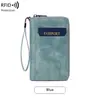 Bolsa de Pasaporte Antimanética con Cremallera para Documentos, Cartera, Bolsillo para Billetes, Cartera de Pasaporte Multifuncional, Nueva, Transfronteriza, Anti-Magnética, RFID