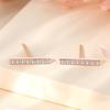 Pendientes de plata S925 con diamantes para mujer, estilo sencillo, modernos y ligeros, con circonitas de lujo, joyería al por mayor