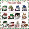 MZ901-911 Nuevo Colgante de Madera Navideño Etiqueta Pequeña Duende Viejo Muñeco de Nieve Grinch Decoración para Fiesta Festiva