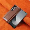 Adecuado para funda de teléfono Samsung Z Fold 8 Ultra, funda tipo libro con cierre magnético, diseño plegable, resistente a caídas, funda de cuero de color sólido