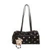 Elegante bolso de lunares para mujer, nuevo bolso de lona para el hombro 2026, elegante y versátil para ir al trabajo y citas, bolso de hombro