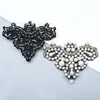 Flor de Sapato com Pérolas e Strass Multiestilo Transfronteiriça Adesivos de Tecido com Fundo de Cola Quente Acessórios Decorativos para Roupas Vestidos Sapatos de Casamento Venda por Atacado