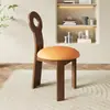 Silla de Comedor con Respaldo de Madera Maciza Estilo Ins Silla de Escritorio de Diseñador Silla de Computadora Silla de Cafetería Muebles de Restaurante