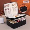 Producto Nuevo Transfronterizo, Bolsa de Cosméticos Grande de Doble Capa, Gran Capacidad, Bolsa de Almacenamiento de Cosméticos Portátil de Gama Alta, Estuche de Cosméticos Portátil