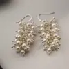 Aretes de Uva Perla, Versátiles, Aretes de Alta Gama, Aretes y Ganchos para Orejas para Mujer