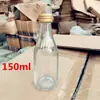 Botella de licor 2-2 botella de vino pequeña vidrio vacío 100ml con tapa botella de degustación 250ml medio kilo