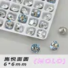 Pedras de Strass de Alta Qualidade K9 para Nail Art, Redondas de 6mm, Super Brilhantes, Strass Empilhados, Diamantes de Vidro Pequenos Redondos com Base Pontiaguda, Pedras de Strass para Nail Art DIY