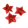 Venta Caliente Transfronteriza Decoraciones Navideñas Flor de Nochebuena Flor de Navidad Árbol de Navidad Ropa Accesorios de Ratán Perchero Venta al por Mayor