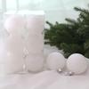Decorações de Natal Decorações de Árvore de Natal Bola Colorida 3 4CM Enfeites Pendentes Bola Pendurada 6CM8CM Embalada Bola de Natal Branca