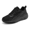 Zapatos cuadrados de baile transfronterizos de verano, nuevo diseño de malla flyknit transpirable, tacón medio, suela suave, adecuados para deportes y aeróbicos, color negro
