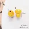 Acessórios DIY Banhados a Ouro com Retenção Forte de Cor Pontos Coloridos de Esmalte Strass Turquesa Verde Contas Espaçadoras em Forma de Cabacinho com Furo Passante Acessórios para Joias Pulseira Colar