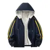 Chaqueta de algodón con forro polar estilo retro americano 2026, colección otoño/invierno, parka con capucha extragrande, diseño unisex