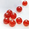 Cuentas sueltas no porosas de ágata natural de medio agujero, accesorios de bricolaje directos de fábrica, ágata negra, verde, blanca, amarilla y roja, venta al por mayor