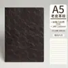 Caderno de Couro de Ovelha Logotipo Personalizado Fábrica Couro Macio Bloco de Notas de Escritório Notas de Negócios em Relevo Caderno de Reunião Personalização