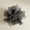 Goma para el pelo Sexy Estilo Coreano con Estampado de Leopardo Profundo y Toque Francés, Accesorio de Moda de Gama Alta para Moños para Mujeres