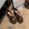 Tênis Esportivo Casual Feminino Estilo Mãe de Uva com Elevação Oculta de 6cm, Sapatos Versáteis de Solado Grosso, Novo Modelo para Primavera e Outono 2026