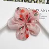 Flores de Tecido Doces e Brilhantes com Estampa de Cereja para Acessórios de Cabelo DIY Feitos à Mão, Capas de Celular, Roupas, Sapatos, Chapéus e Acessórios Decorativos