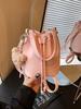 Bolso Pequeño Estilo Comercio Exterior para Mujer 2024 Nuevo Bolso Cubo Nicho Bolso Bandolera Bolso de Mano de Alta Gama para Viajar Bolso de Hombro