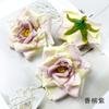 Rosa vintage con borde tostado, flor falsa, accesorio para el pelo, horquilla, corona de flores para boda, camelia