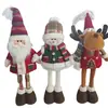 Bolsa de regalo de reno de Santa Claus retráctil transfronteriza lindo muñeco de nieve navideño