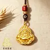 Directo de Fábrica Estilo Chino Creativo Retro Llavero de Guanyin Bodhisattva Moneda Antigua de Cobre Colgante de Cuerda Roja Llavero de Coche