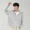 Ropa Protectora Solar Transpirable de Seda de Hielo UPF50 para Hombres y Mujeres Ropa para la Piel de Viaje al Aire Libre de Pareja a Prueba de Viento y Protección Ultravioleta