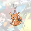 Pikachu anime mercancía llavero acrílico colgante mochila de estudiante decoración de escritorio accesorio de regalo
