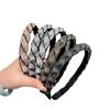 Novo estilo coreano strass torção trança bandana feminino simples elegante plissado cabelo pressionando bandana comércio exterior transfronteiriço todos-match grampo de cabelo