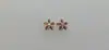 Pendientes Nuevos de Venta Caliente Transfronterizos, Pendientes Brillantes de Flor de Cinco Pétalos Modernos y Exquisitos, Pendientes Elegantes y Versátiles para Mujer al por Mayor