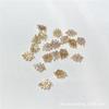 Exportação cor de galvanoplastia preservadora de cor KC ouro cobre conexões microincrustadas zircônia fio de uva pingente espiga de trigo pingente acessórios material DIY