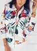 Chaqueta de Béisbol con Cremallera Estampada de Manga Larga Floral para Tallas Grandes de Otoño Temprano Estilo Europeo y Americano Ajuste Delgado