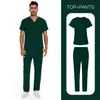 Ropa de Trabajo para Hospital, Doctor, Enfermera de Talla Europea para Hombre Ropa Lavable a Mano Ropa de Enfermera Ropa de Trabajo Uniforme de Enfermera para Salón de Belleza