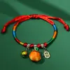 2025 Nuevo Festival del Bote del Dragón Pulsera de Cuerda Colorida Tejida a Mano Regalo Pulsera para Niños Pulsera de Buena Suerte para Adultos Ajustable