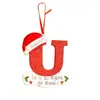 Venta Caliente Transfronteriza Acrílico Plano 2D Navidad Creativas Decoraciones de Letras Inglesas Adornos de Bendición para Árbol de Navidad