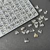 Explosões japonesas Internet Red Nail Diamond Color Crooked Heart Jewelry Crystal Magic Color Crooked Heart Diamond Peach Heart Nail Diamond Jewelry