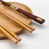 Palillos estilo japonés largos para olla caliente, palillos públicos para restaurante, hogar, nuevos, antideslizantes y antimildiu, artesanales, carbonizados, de madera maciza