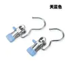 Clip de Pantalón Doméstico sin Costuras de Boca Ancha con Tres Púas Gancho Multifuncional Clip de Acero Inoxidable Clip Antideslizante para Secar Clip para Sombrero Clip para Calcetines
