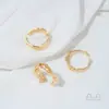 Anillo Abierto de Perla Pegajosa de Lava Color Oro Real 14K con Colgante Accesorios de Materiales para Joyería Hecha a Mano DIY