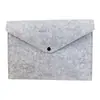 Bolsa de Feltro Transfronteiriça para Documentos Pasta Grossa Bolsa para Documentos A4 Grande Capacidade Bolsa para Arquivos de Estudante Bolsa de Informações Pode Imprimir Logo