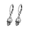 Pendientes de Calavera de Venta Caliente Transfronterizos Temu Pendientes de Calavera Unisex Retro Punk Nuevos de Moda Europeos y Americanos
