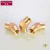 Codo de 1/2 pulgada, 3/4 de pulgada, 1 pulgada, 1 1/2 pulgadas con Doble Rosca Interna y Externa, Conector Engrosado de Latón Angulado a 45 Grados para Tuberías de Agua