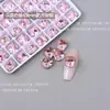 K9 nuevo super flash punta afilada imitación circonio tallado 8mm cuadrado grueso broca para uñas colorida forma de cuadrado para pileta de uñas joyería de uñas 26