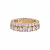 Anillo redondo de doble capa con circonita chapado en oro real de 14k, sensación de lujo ligero de alta gama, diseño vintage, accesorio de mano versátil