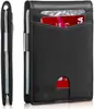 Comércio Exterior Transfronteiriço Couro de Microfibra Porta-Cartões Múltiplos Carteira Antifurto Porta-Cartões Porta-Notas de Dólar Masculino Carteira de Fibra de Carbono Masculina Carteira de Couro