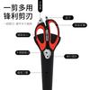 Tijeras extraíbles de acero inoxidable para el hogar Yangjiang con juego de almacenamiento, tijeras magnéticas verdes multifuncionales para refrigerador de cocina