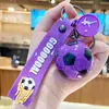 Colgante de Fútbol Acrílico Creativo Exquisito Dibujo Animado de Coche Mochila Escolar Llavero de 6 Colores Pareja Celebridad de Internet Pequeño Regalo