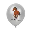 Decoración de Fiesta Temática de Caballos Transfronteriza, Globos de Carreras de Caballos Salvajes, Globos de Arreglo Temáticos de Vaquero, Globos de Látex al por Mayor