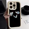 Nova Borboleta Azul Estilo Chinês Adequada para iPhone 17 Capa Macia Capa de Celular 17Promax Simples 14 High-End 13 Furo Fino 12